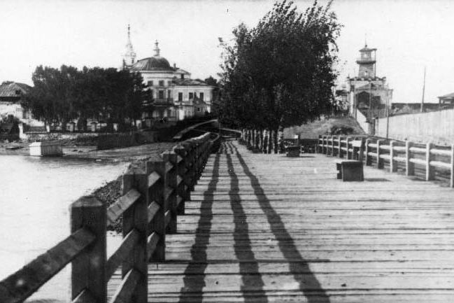 Режевская плотина в начале 20 века