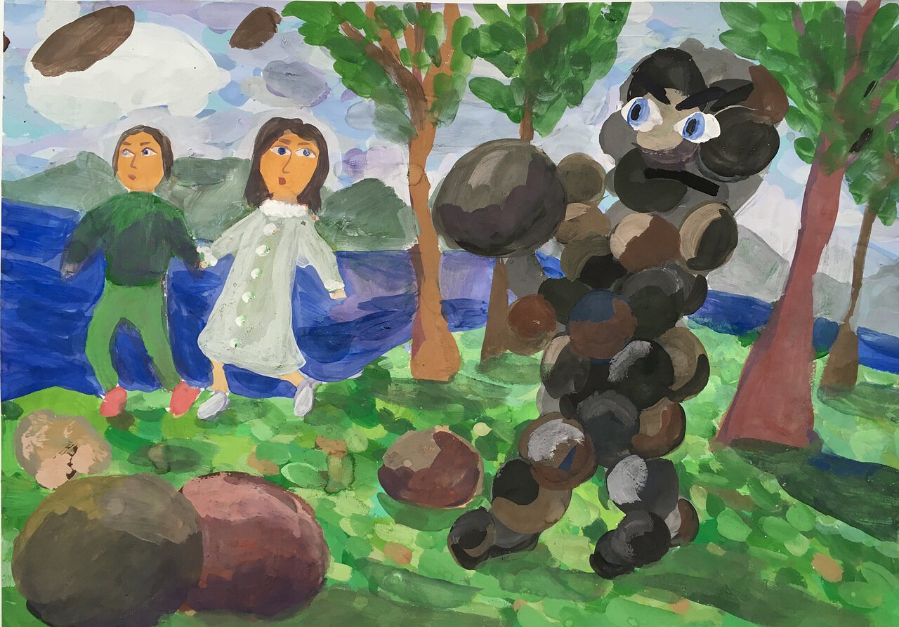 Работа Кучиной Алисы, ДШИ, 8 лет
