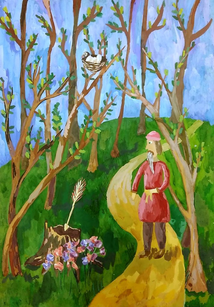 Работа Волковой Анастасии, ДШИ, 8 лет