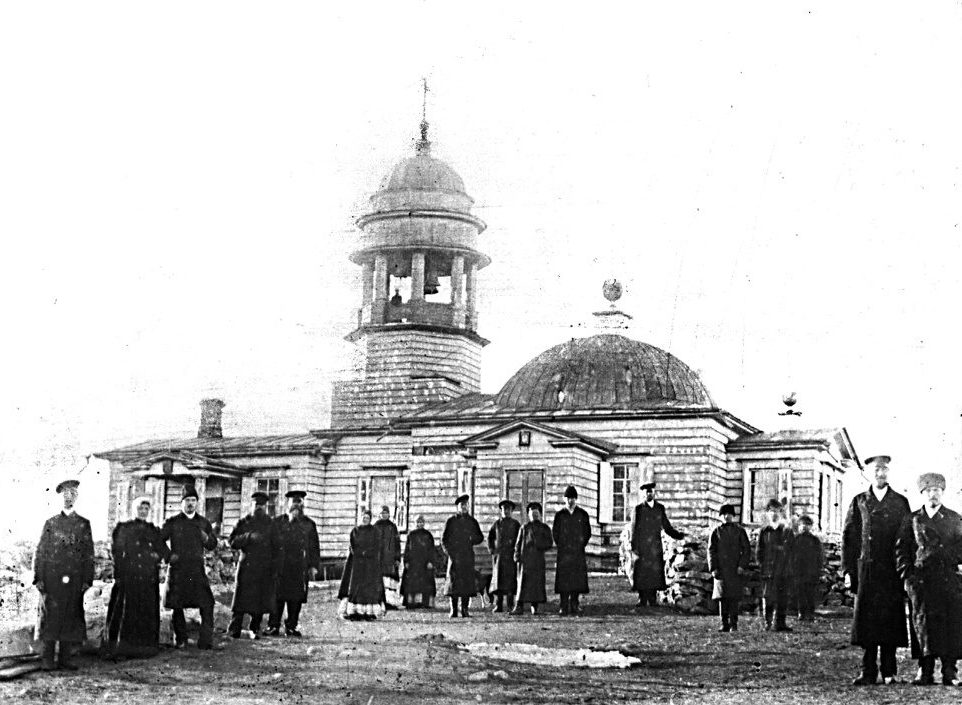 Деревянный храм Иоанна Предтечи на Орловой горе. Фото 1890 года