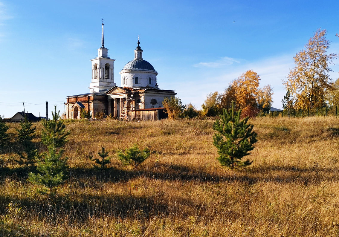 Экскурсии по Режу и Режевскому району. Село Липовское: церковь Рождества Христова