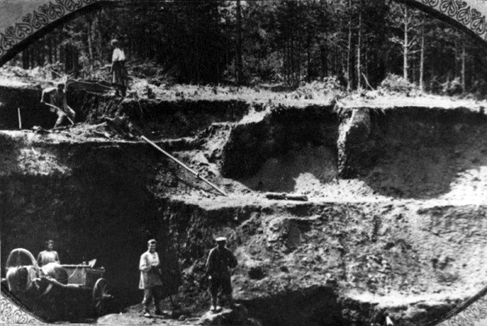 История Режа. Добыча никелевой руды на Голендухинском руднике (Першинском карьере) во второй половине 1930-х годов