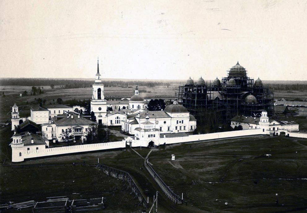 Верхотурский Свято-Николаевский мужской монастырь. 1909 год. Строительство Крестовоздвиженского собора